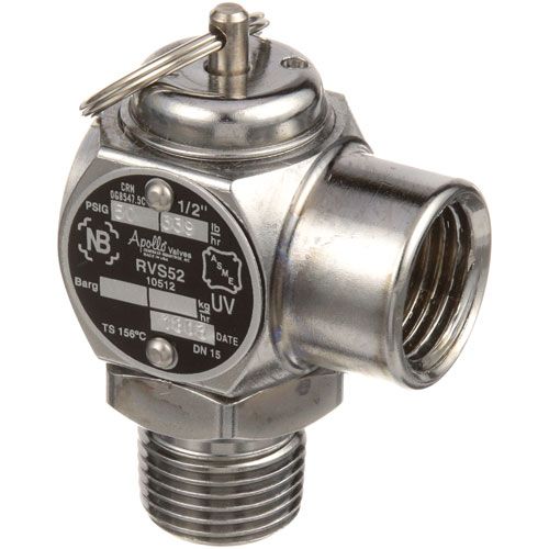 Groen GRZ097005 Chrome Steam Safety Valve 1/2" NPT