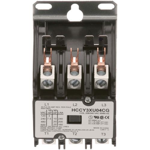 Hatco 02-01-013 Hartland Contactor 3P 40/50A 208/240V
