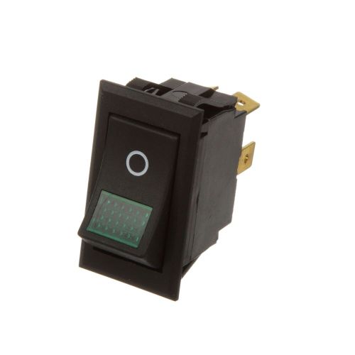 Hatco 02.19.215.00 Green Light Rocker Switch W/ 1/4" Tab, 10a/250VAC
