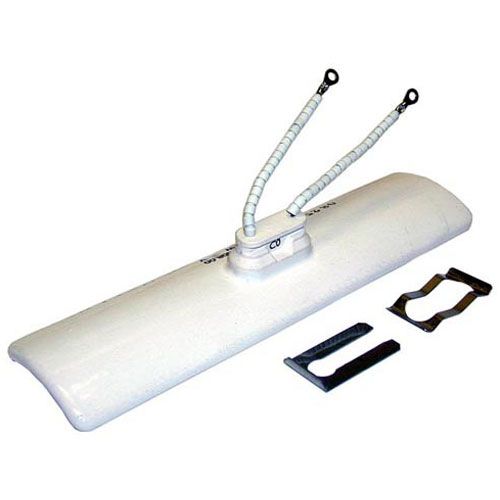 Hatco 2.07.008.00 White Ceramic Heater W/ 4" Wires and Ring Terminals, 10" X 2-1/2" 