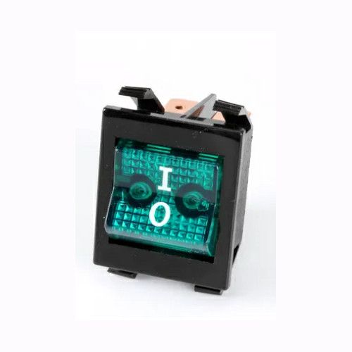Hatco 2-19-076-00 Green Rocker Switch, 250V, DPST