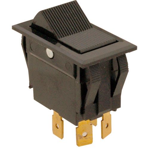 Hatco HT02-19-022 Rocker Switch,DPST,On-Off , 20A,Black