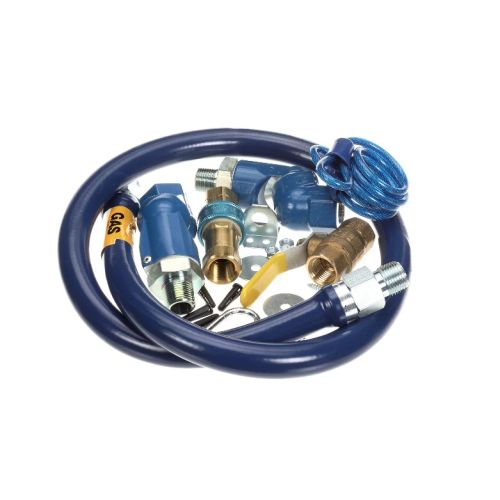 Henny Penny 03751 Gas Hose W/Restraining Device & Connectors Assembly 1/2" x 48" Long