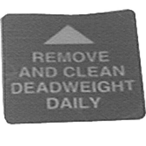 Henny Penny 16912 Remove/Clean Dead Weight Daily Decal 