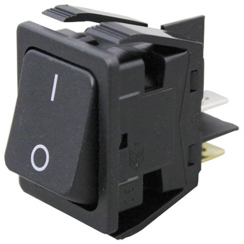 Henny Penny 72277 DPST splash Proof Rocker Power Switch W/ 4x 1/4" Tab Term, 20A/277VAC