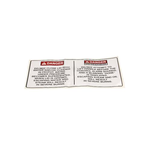 Henny Penny 96618 Warning Label