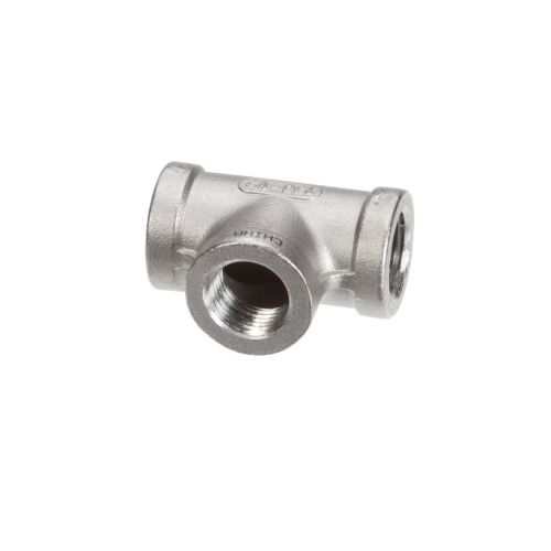 Henny Penny FP01-011 Open Fryer Pipe Tee 1/2" NPT 304 Stainless Steel