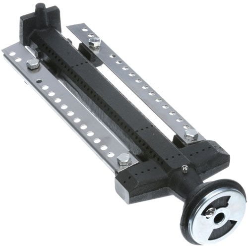 Hobart 00-712001-000A2 Cast Iron Burner W/Shields & Air Shutter 13-1/4" Long, 4-1/4" Wide