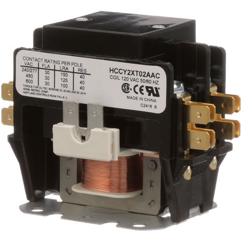 Hobart 112527 2 Pole Contactor, 110/120V, 30 AMP
