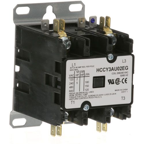 Hobart 121925-1 Contactor 2P 30/40A 208/240V