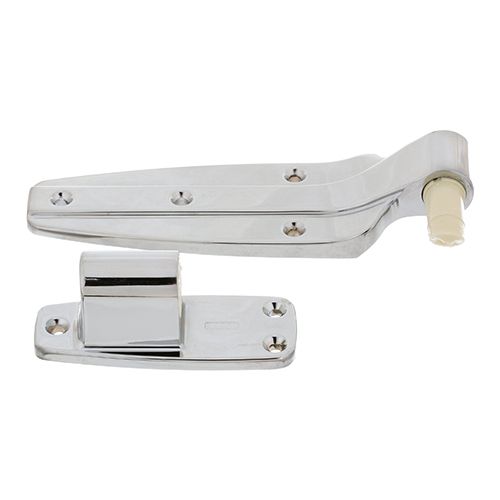 Hobart 138057-14 Reversible Cam Rise Lift Off Hinge - Die Cast Zinc, Polished Chrome Finish, 10-1/16" Long OD x 5-1/2" Wide OD