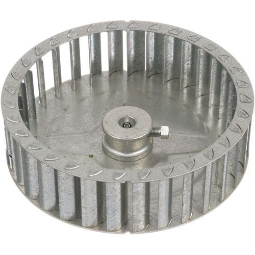 Hobart 415780-8 Blower Wheel 7-1/8"DIA, 2"W, 1/2" Hole, Flat Back, CCW Rotation, Puller Hub, 2 Set Screws