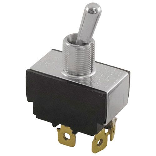 Hobart 417812-1 1/2 DPST Silver Toggle Switch W/ 4 Screws,ON/OFF