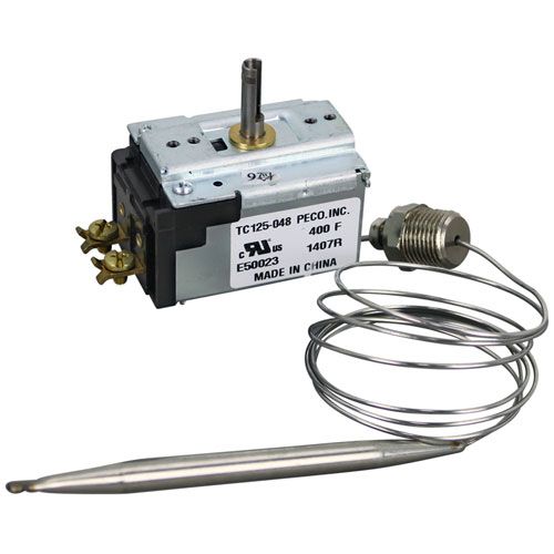 Hobart 419999-1 TC Type 125 Thermostat W/ 5/16" X 5" Bulb, 3/8" MPT Stuff Box