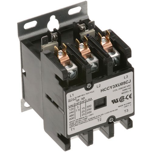 Hobart 836805 3 Pole Contactor, 208/240 Volt Coil, 50/60 Hz
