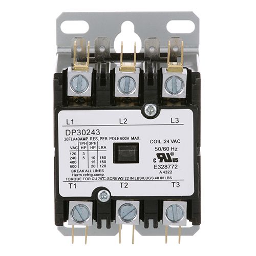Hobart 87713-065-1 3 Pole Contactor, 40 AMP, 24V