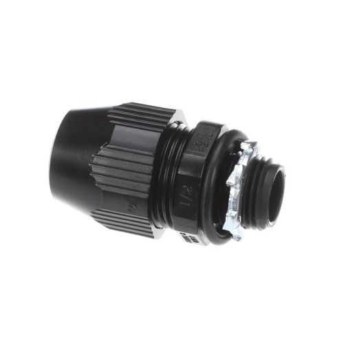 Hobart FE-024-57 Dishwasher Straight Connector 1/2" Male Thread X 1/2" Flex Conduit Sealtite