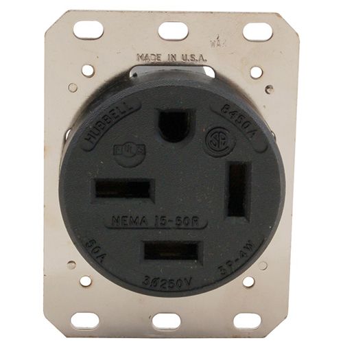 Hubbell 8450A Receptacle (250V,50A) 