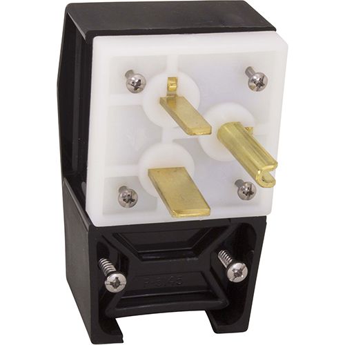 Hubbell 9368 50A-250V 1-Ph Angle Plug  (Nema 6-50P)