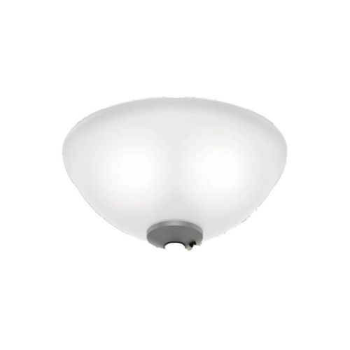 Hunter K055601045 Glass Globe-Painted White Cased