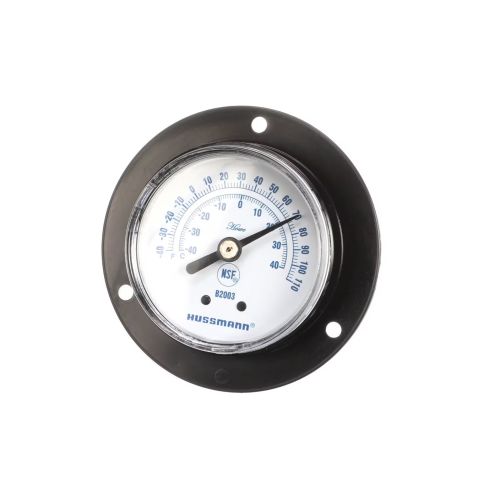 Hussmann 0469138 Dial Thermometer Black 2"