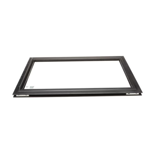Hussmann 1H58112450 Glass W/Black Trim Door Assembly 23.407" x 13.813" DRI-GC-BKF