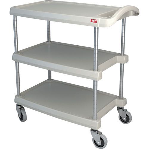 Intermetro MY1627-34G Gray 3-Shelf Utility Cart