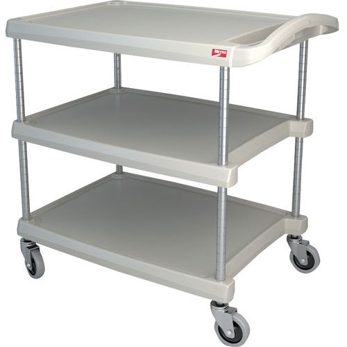 Intermetro MY2030-34G Gray 3-Shelf Utility Cart