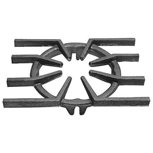 Jade Range 100-120-000 Cast Iron Spider Grate 8-1/8" DIA, 9-7/8" X 8-1/4" SQ, 4 Notches, 8 Legs, 12-7/8" Corner to Corner