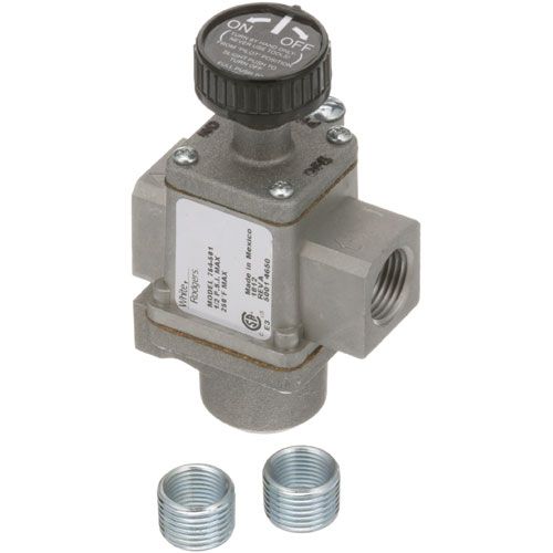 Johnson Controls 764101E3 NAT/LP Pilot Safety Valve W/ Thermocouple &  Metal Push Button, NAT/LP