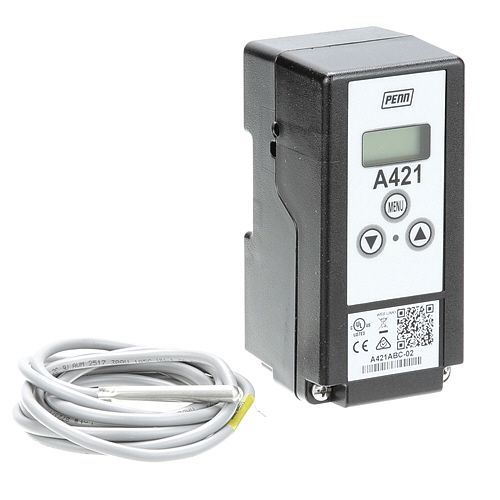 Johnson Controls A419ABC-1C Electronic Temperature Control W/ Display -40° - 212°F