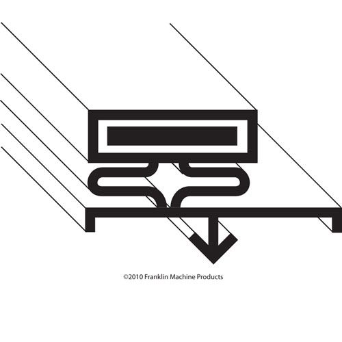 Kairak 14718-DOORGASKET Refrigerator Gasket, 20-9/16"X22-15/16"