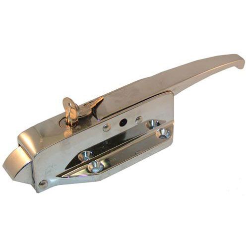 Kason 10058CL502002 11" Polished Chrome Latch W/ Lock, 3" x 2" Mounting Hole Centers