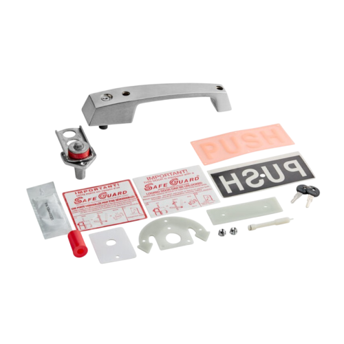 Kason 11229C00028 Cylinder Locking Handle & Freezer Kit Brushed Chrome