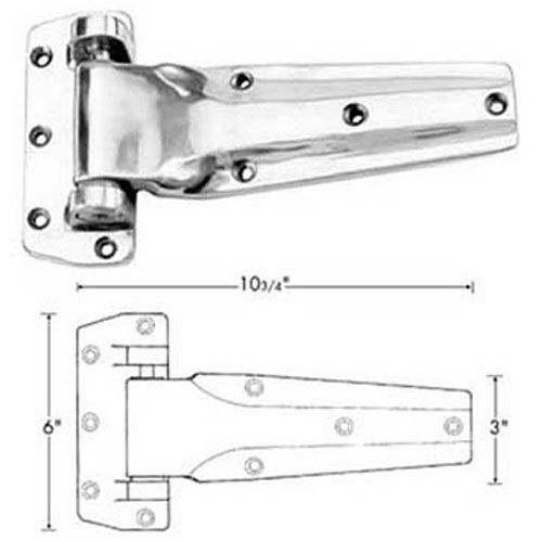 Kason 11240000020 Kason® - 11240000020 Hinge (Flush, 10-3/4"L)