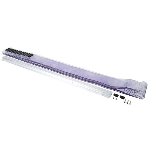 Kason 401SA6043784 4x84 Door Curtain Strip W/ Mounting Hardware, 14.0 Lb
