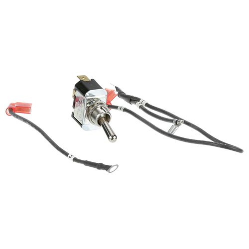  KEA09345 SPST Red Lighted Rocker Switch W/ 1/4" Tabs, 15/16" X 1-1/8", On/Off