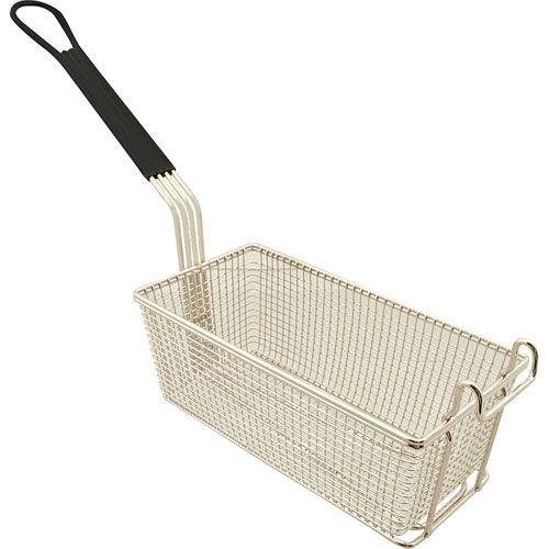 061595 Fry Basket11" X 5-3/8", Fh Black Vinyl Handle