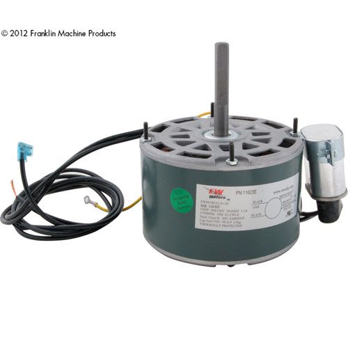 Kolpak KLP11623E CW Condenser Fan Motor W/ 7/16" Shaft , 208/230V, 1550 RPM