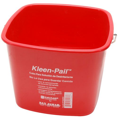 Pail Red 8qt For San Jamar - Part# Kp256rd