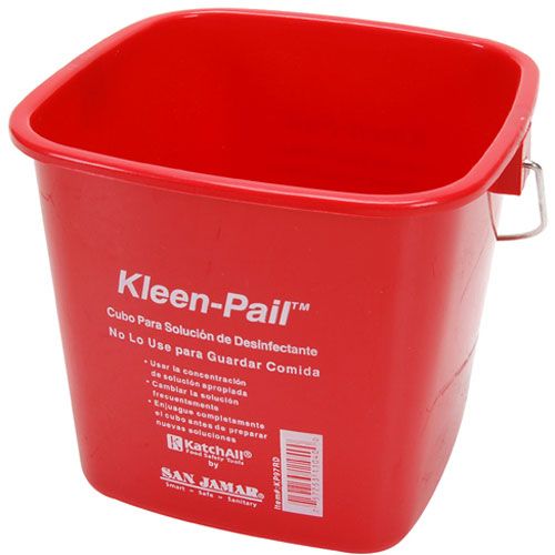 Pail Red 3qt For San Jamar - Part# Kp97rd