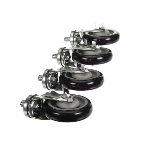 Krowne 28-146S Threaded Stem Caster Swivel W/Brake 5" X 3/4"-10 X 1"