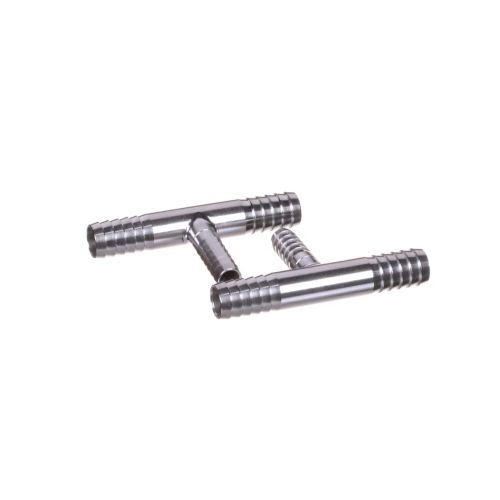 Lancer 1000527-BP25 Tee Dual 3/8" Barb X 1/4" Barb SS 25-Pack