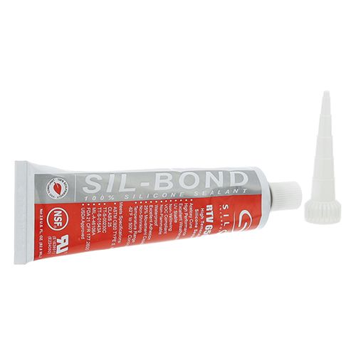 Lincoln 350716 Silicone Sealant, Food Grade, Red 500F, 2.8oz Tube