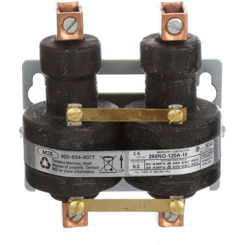 Lincoln 369120-AS Mercury Contactor 120V 60A 1Ph