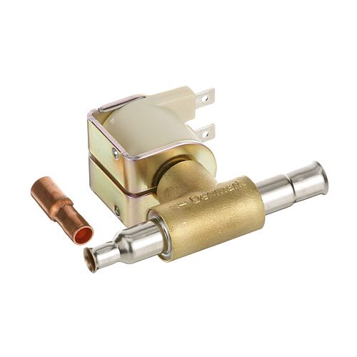 Manitowoc 7630061 Solenoid Valve, 3/8" ODF x 1/4" ODF, W/Copper 230V