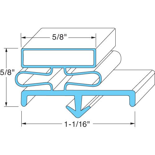 Master-Bilt 37-01254 Door Gasket 