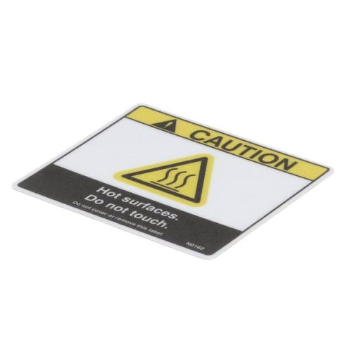 BKI (Barbeque King) N0162 Fryer Decal Caution Hot Surfaces