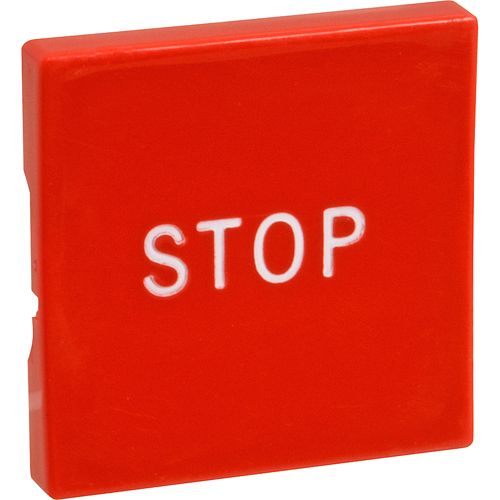 Oliver Products 5708-6116 Red Square Button with Stop Marking