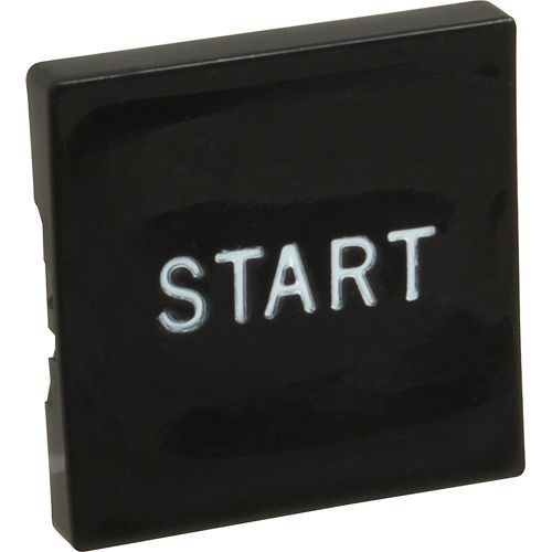 Oliver Products OLI5708-6100 Black Square Button with Start Marking
